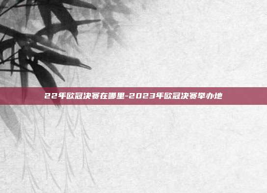 22年欧冠决赛在哪里-2023年欧冠决赛举办地